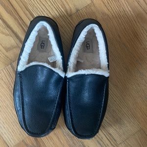 Leather men UGGs slippers